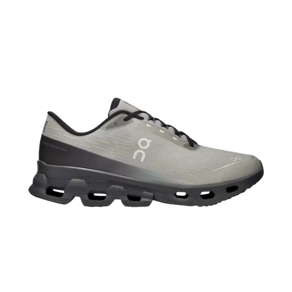 On cloud spark grey/eclipse Running Gray and Blac… - image 1